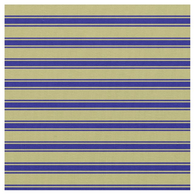 Dunkle Khaki und blau gefärbtes Muster Stoff (Nahaufnahme)