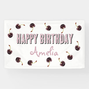 Dunkle Kirsch-Personalisierte Party Banner