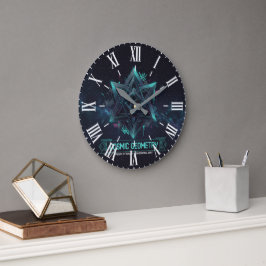 Dunkle Kosmische Geometrie Galaktische Raum römisc Große Wanduhr