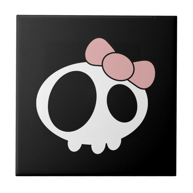 Dunkle Lady Keramik Tile Fliese (Vorderseite)