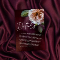 Dunkle + launische, rustikale Hochzeitskarte