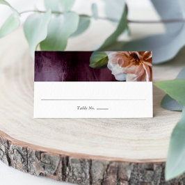 Dunkle + launische, rustikale Platzkarte