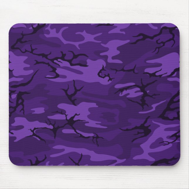 Dunkle lila Camouflage Mousepad (Vorne)