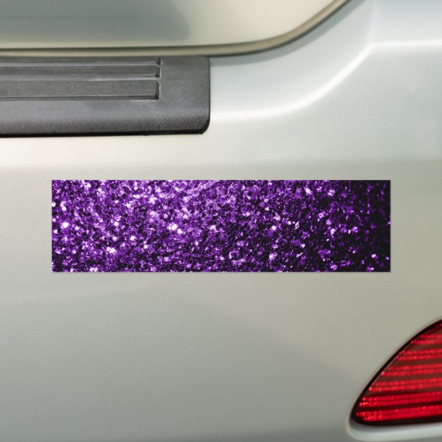 Dunkle Lila Imitate glänzen Glitzer Glitzern Autoaufkleber (Auf Auto)