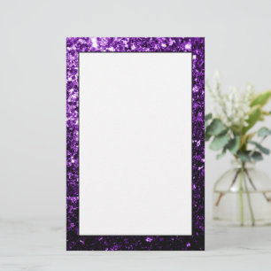 Dunkle Lila Imitate glänzen Glitzer Glitzern Briefpapier