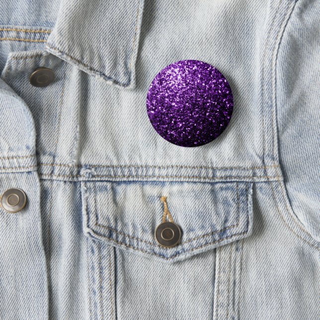 Dunkle Lila Imitate glänzen Glitzer Glitzern Button (Beispiel)