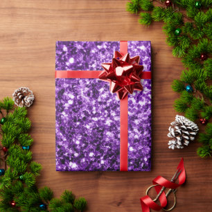 Dunkle Lila Imitate glänzen Glitzer Glitzern Geschenkpapier