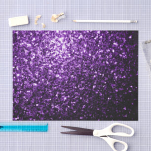 Dunkle Lila Imitate glänzen Glitzer Glitzern Seidenpapier
