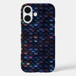 Dunkle Lila kleine Skala iPhone 16 Hülle