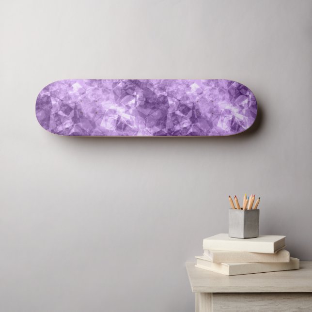 Dunkle Lila Krummstoff Textur Skateboard (Wandkunst (Horz))