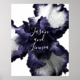 Dunkle Lila Minimalistische Radiant diaphanous Mod Poster