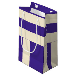 Dunkle Lila und braune Streifen Kleine Geschenktüte