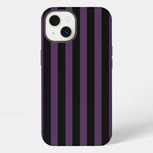 Dunkle lila und schwarze Streifen Case-Mate iPhone Hülle