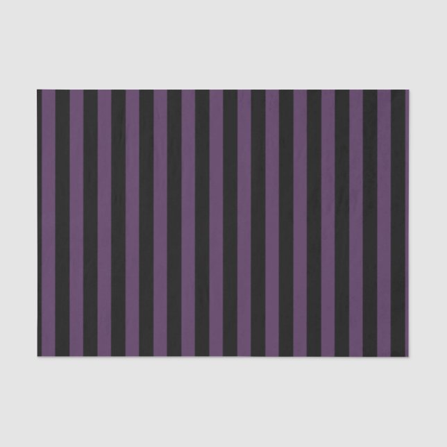 Dunkle lila und schwarze Streifen Seidenpapier (Vorderseite)