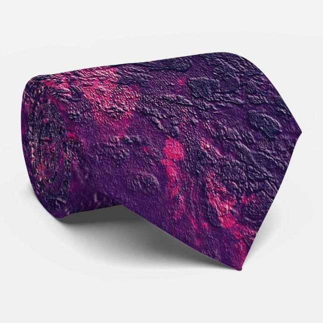Dunkle lila violette Textur Texturtextur aus Wildl Krawatte (Gerollt)