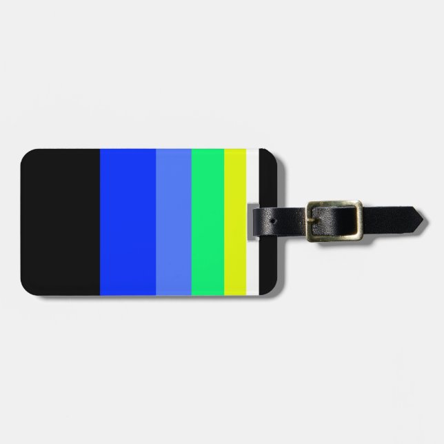 Dunkle Linien Gepäckanhänger (Vorderseite horizontal)