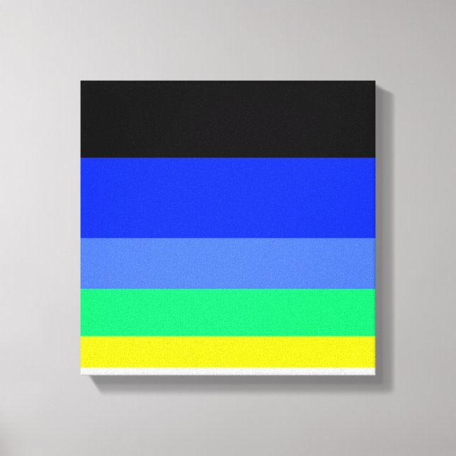 Dunkle Linien Leinwanddruck (Vorderseite)