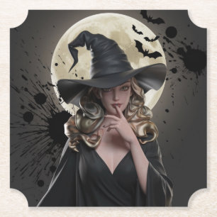 Dunkle Magic Hexe Untersetzer