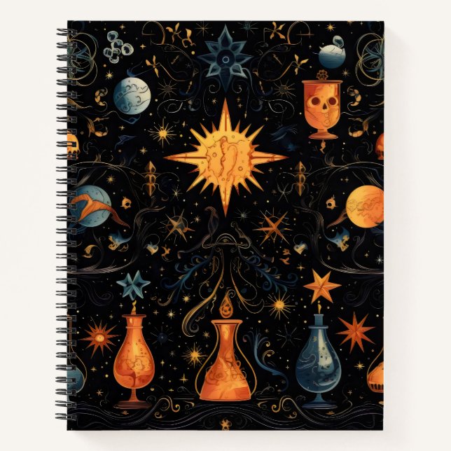Dunkle Magie-Alchimie Notizbuch (Vorderseite)
