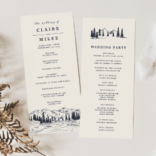 Dunkle Marine   Hochzeitsfeier für Bergketten Programm