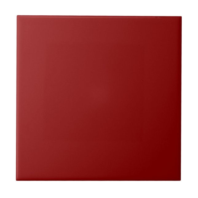 Dunkle Maroon Red Solid Trend Farbe Leere Hintergr Fliese (Vorderseite)