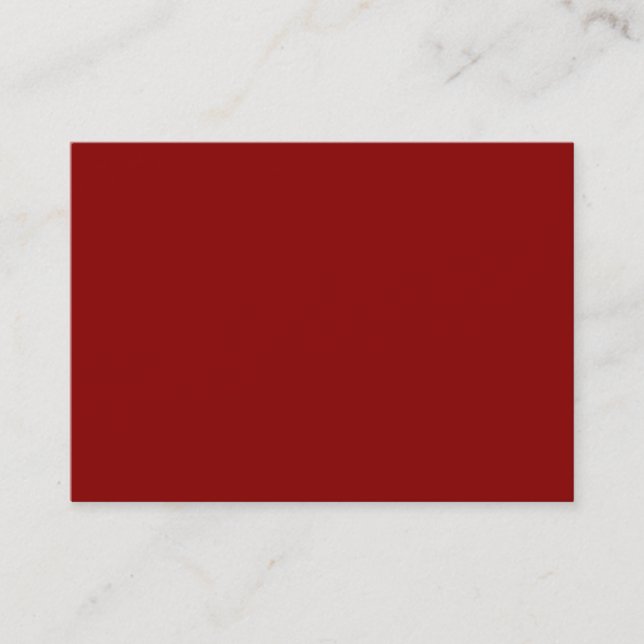 Dunkle Maroon Red Solid Trend Farbe Leere Hintergr Visitenkarte (Vorderseite)