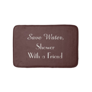 Dunkle Marsala Rette Wassermatte Badematte