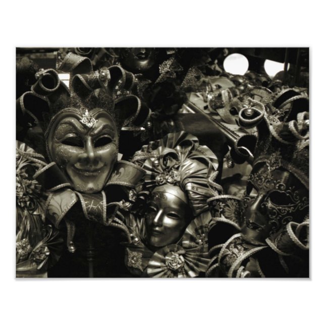 Dunkle Maskerade Fotodruck (Vorne)