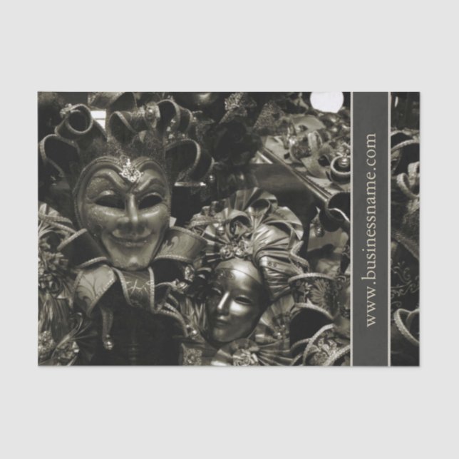 Dunkle Maskerade Seidenpapier (Vorderseite)