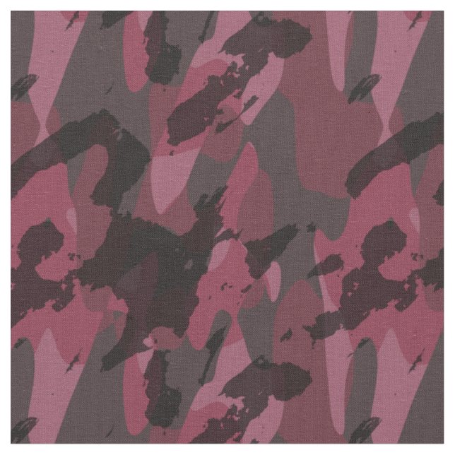 Dunkle Mauve-Tarnung abstrakt Stoff (Nahaufnahme)