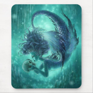 Dunkle Meerjungfrau Mouspad - Geheimnis-Küsse Mousepad