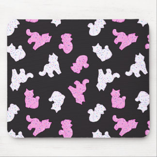 Dunkle Miezekatze-Plätzchen Mousepad