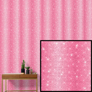 Dunkle Mittel-Hell-Rot-Rosa-Streifen Funkelsterne Tapete