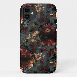 Dunkle Moody Florals Antike Blume Gotik Case-Mate iPhone Hülle