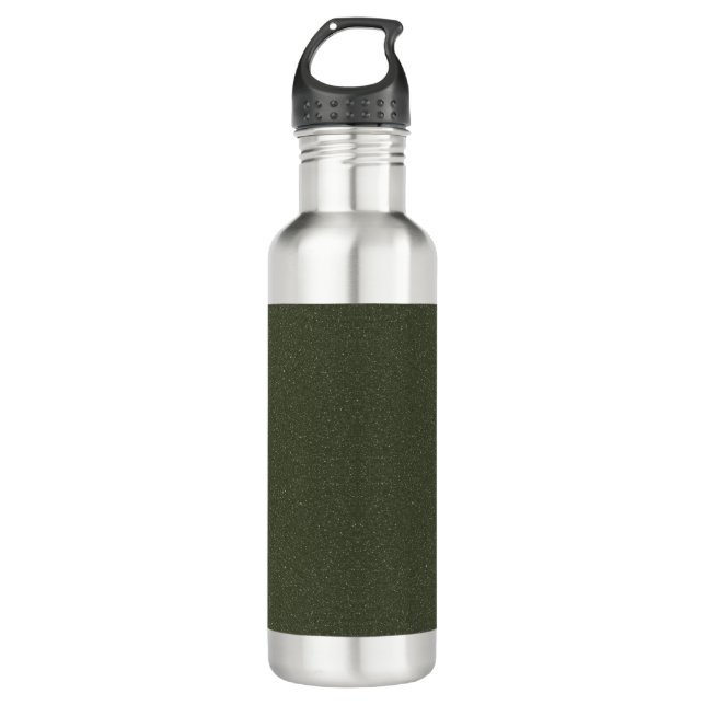 Dunkle Moos Texturierte Wasserflasche Edelstahlflasche (Vorderseite)