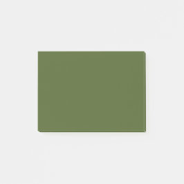 Dunkle Moosfarbe Grün Solid Farbe Post-it Klebezettel