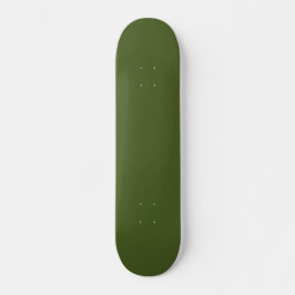 Dunkle Moosfarbe Grün Solid Farbe Skateboard
