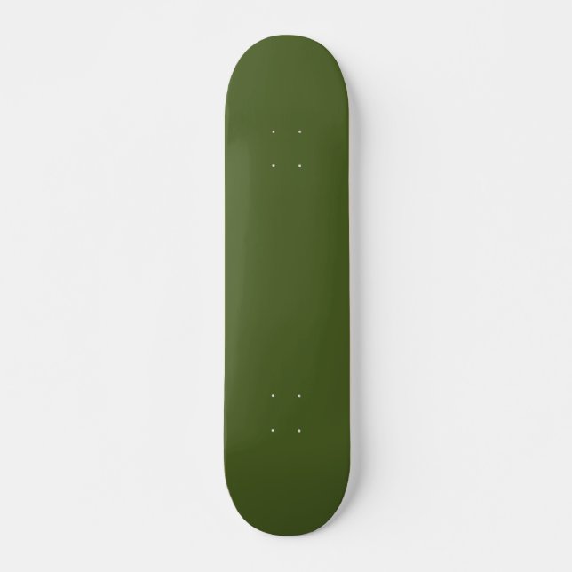 Dunkle Moosfarbe Grün Solid Farbe Skateboard (Vorne)