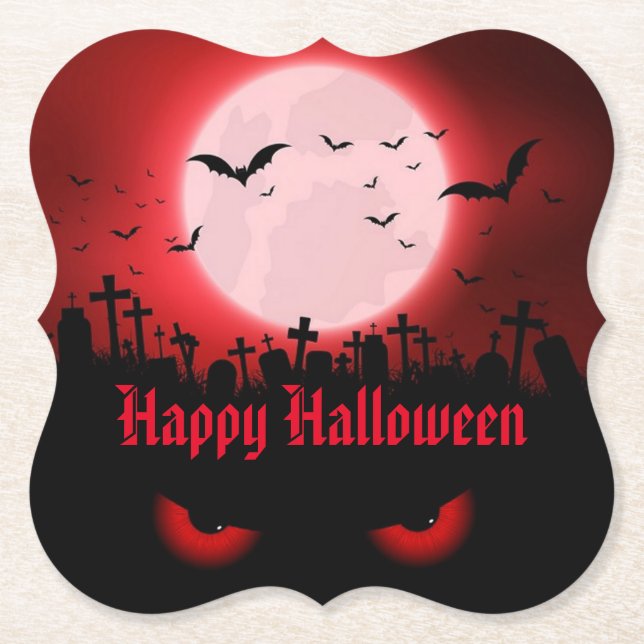 Dunkle Nachtbeobachter Untersetzer (Vorderseite)