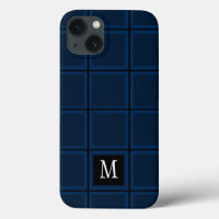 Dunkle Navy Blue Custom Single anfänglich gestreif