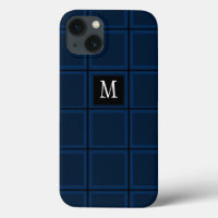 Dunkle Navy Blue Custom Single anfänglich gestreif