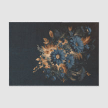 Dunkle Navy Blue Gold Rustic Floral Glam Hochzeit