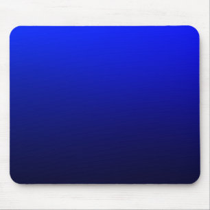 Dunkle Navy Mitternacht Blue Ombre Gradient Mousepad