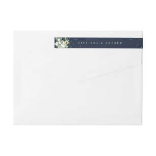 Dunkle Navy Snowberry+Eucalyptus Wedding Skinny