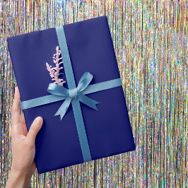 Dunkle Navy Solid Color Geschenkpapier