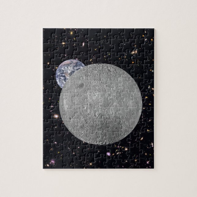 Dunkle oder ferne Seite des Mond Sternenhimmel (Vertikal)