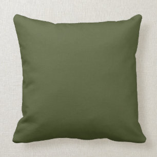 Dunkle Olive Army Green Moderne Farbe nur 4 Kissen
