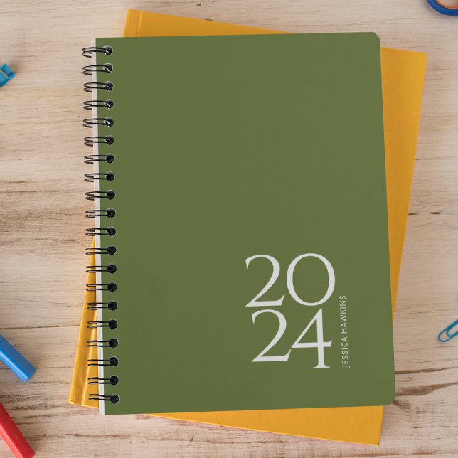 Dunkle Olive Green Personal Weekly Planer (Von Creator hochgeladen)