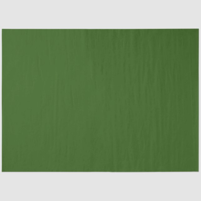Dunkle Olive Green Solid Color Seidenpapier (Vorderseite)