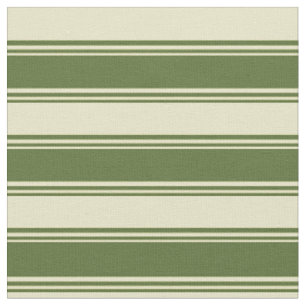 Dunkle Olive Green und blasses Goldenrod Muster Stoff